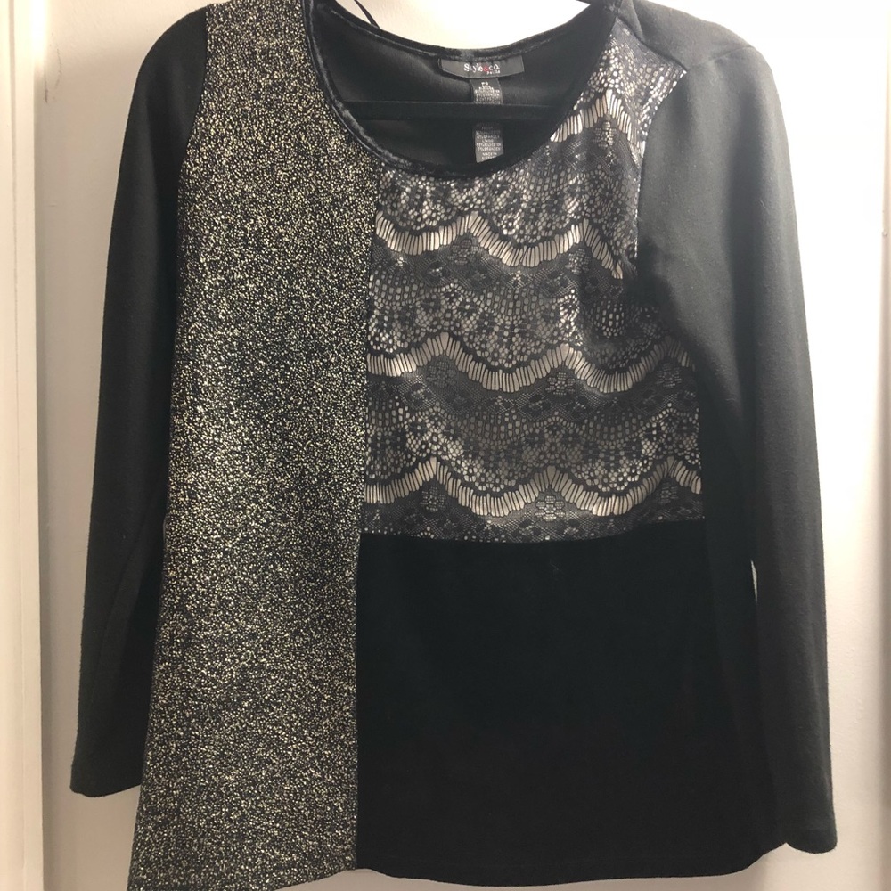 Party wear Black & golden top
